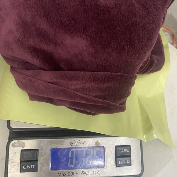 Pure Jill Velour Dress Women Size XL Pima Cotton Plush Velvet Shift Pockets - Picture 9 of 9